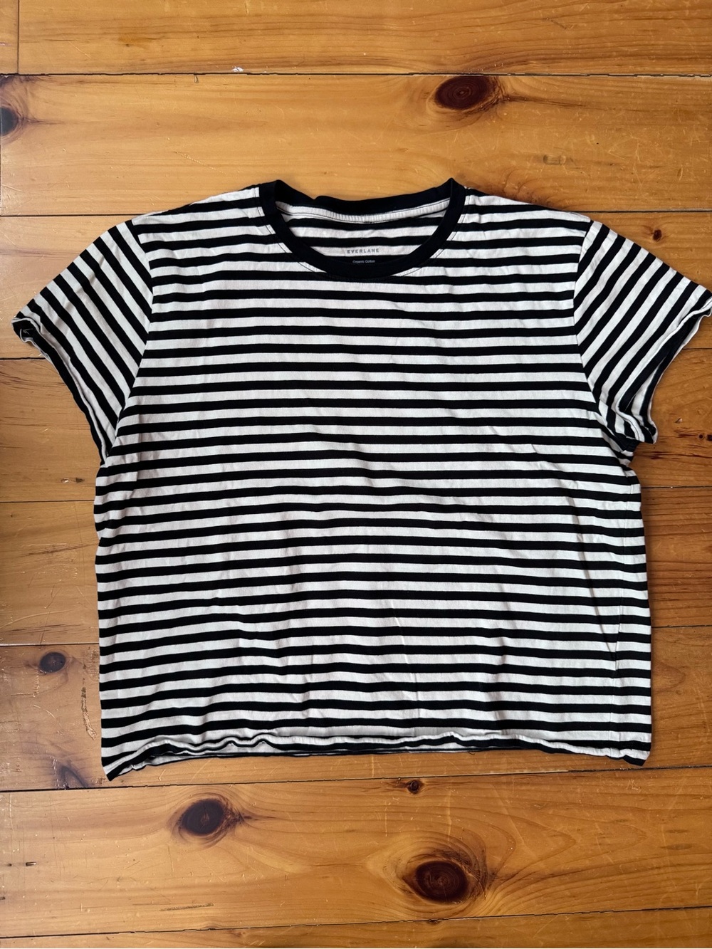 Everlane Striped Boxy Tee Large
